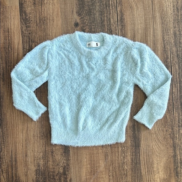 Cotton On Other - Cotton On Fuzzy Light Blue Kids Sweater
